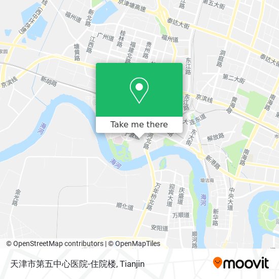 天津市第五中心医院-住院楼 map