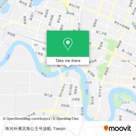 海河外滩滨海公主号游船 map