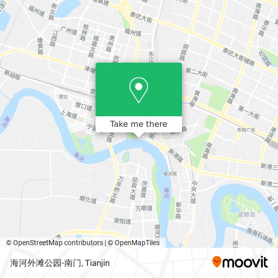 海河外滩公园-南门 map