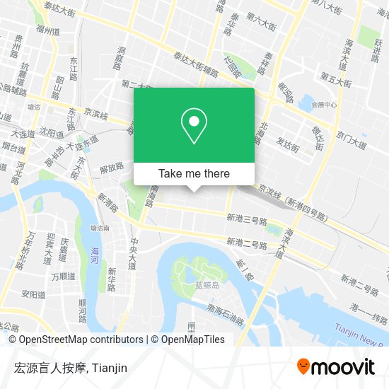宏源盲人按摩 map