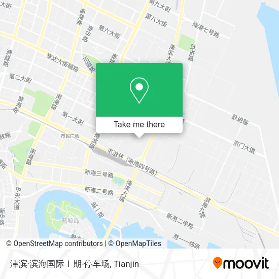 津滨·滨海国际Ⅰ期-停车场 map