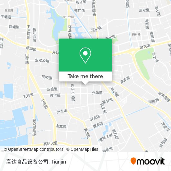 高达食品设备公司 map