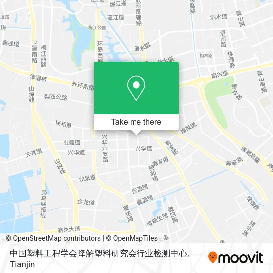 中国塑料工程学会降解塑料研究会行业检测中心 map