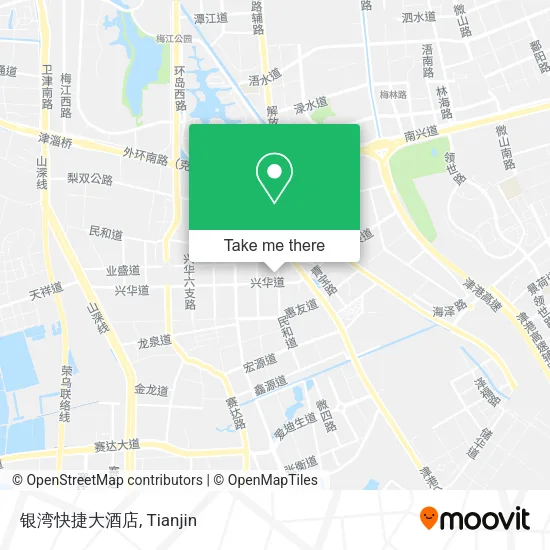 银湾快捷大酒店 map
