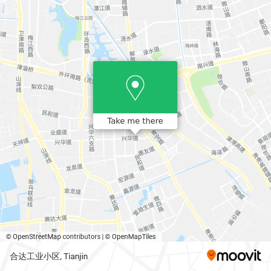 合达工业小区 map