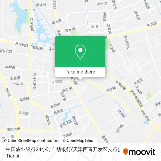 中国农业银行24小时自助银行(天津西青开发区支行) map