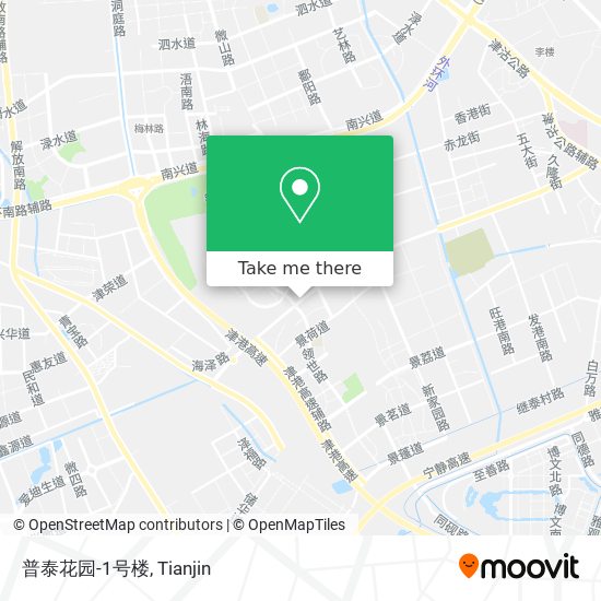 普泰花园-1号楼 map