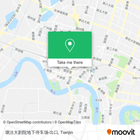 塘沽大剧院地下停车场-出口 map