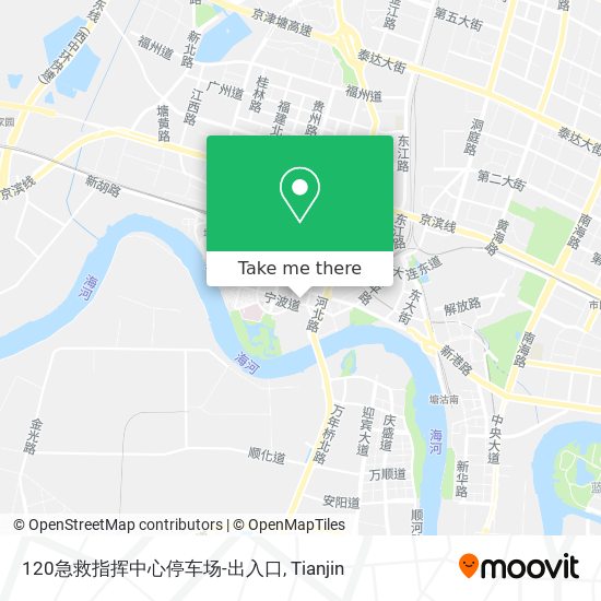 120急救指挥中心停车场-出入口 map