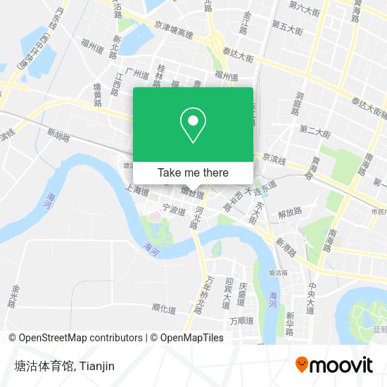 塘沽体育馆 map