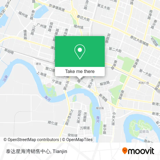 泰达星海湾销售中心 map