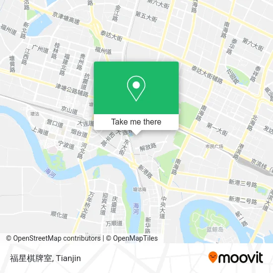 福星棋牌室 map