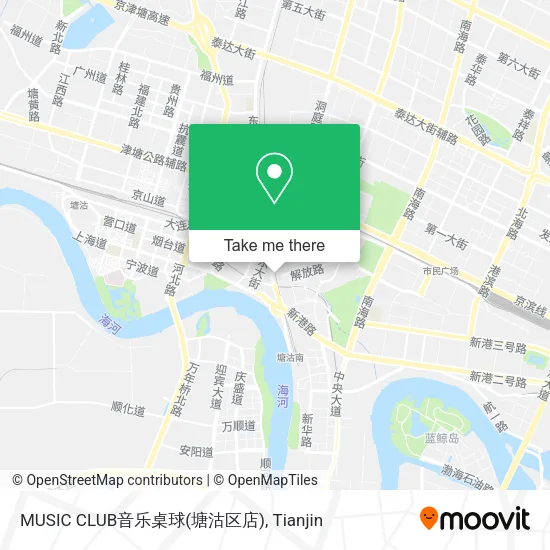 MUSIC CLUB音乐桌球(塘沽区店) map