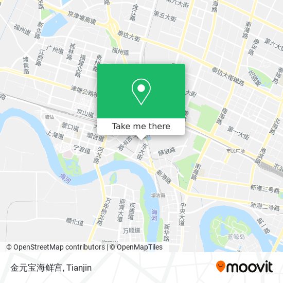 金元宝海鲜宫 map