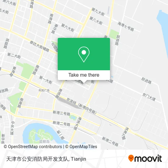 天津市公安消防局开发支队 map
