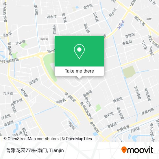 普雅花园77栋-南门 map