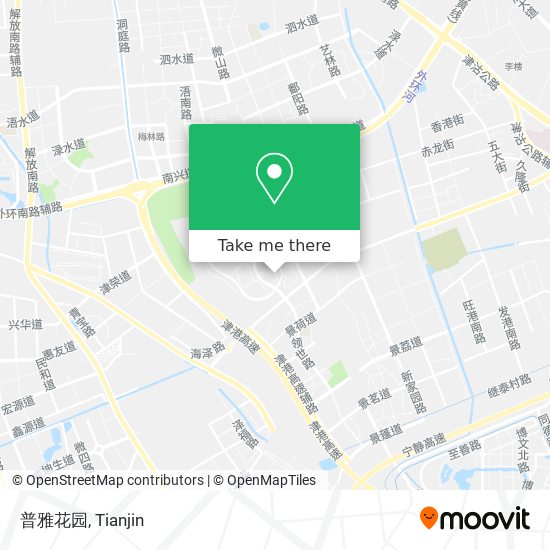 普雅花园 map