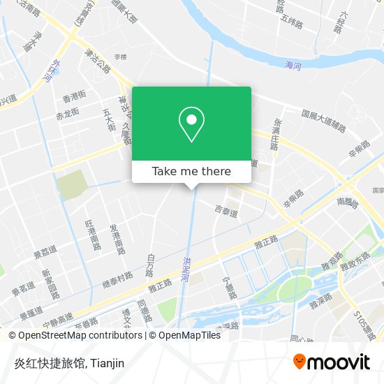 炎红快捷旅馆 map