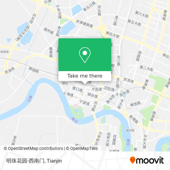 明珠花园-西南门 map