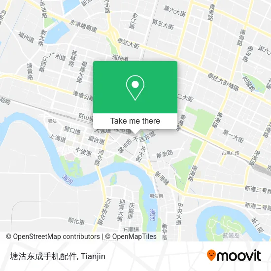 塘沽东成手机配件 map