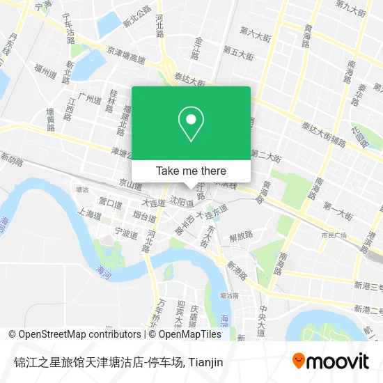 锦江之星旅馆天津塘沽店-停车场 map