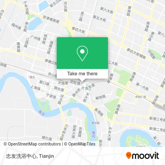 忠发洗浴中心 map