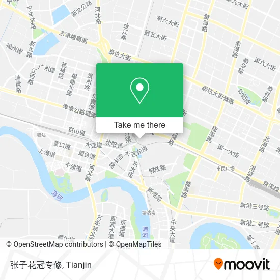 张子花冠专修 map