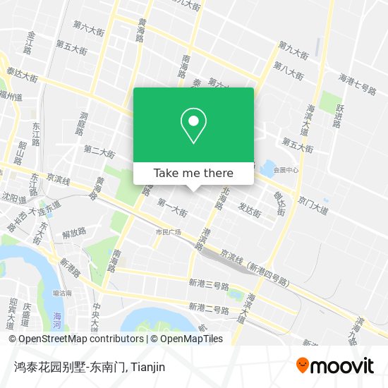 鸿泰花园别墅-东南门 map
