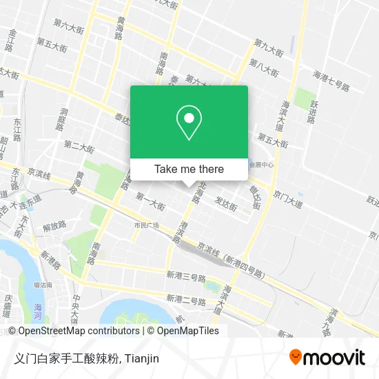 义门白家手工酸辣粉 map