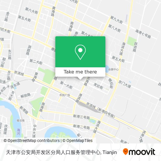 天津市公安局开发区分局人口服务管理中心 map