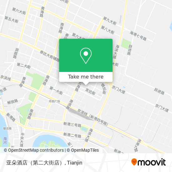 亚朵酒店（第二大街店） map