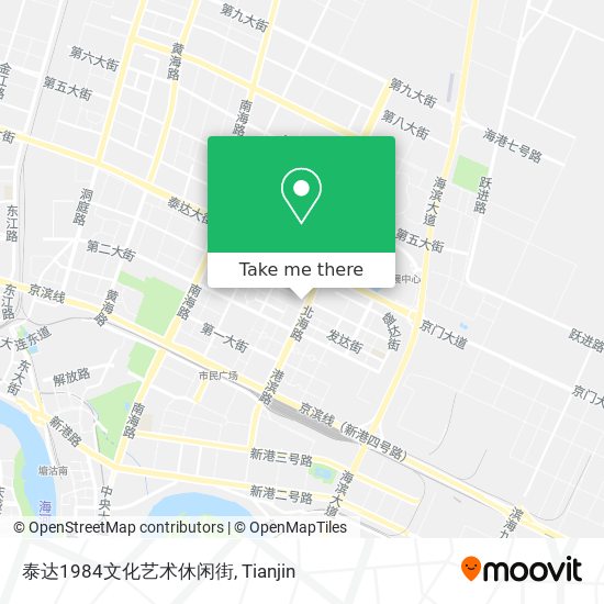 泰达1984文化艺术休闲街 map