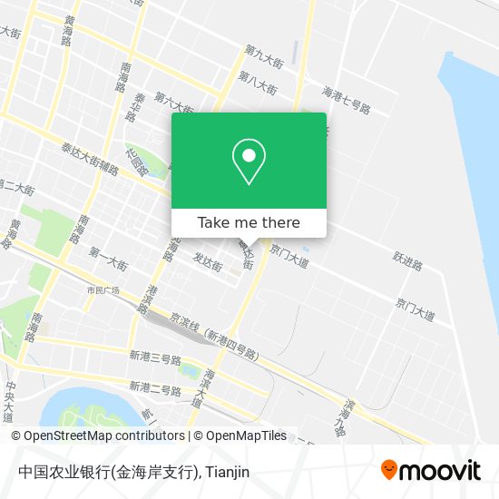 中国农业银行(金海岸支行) map