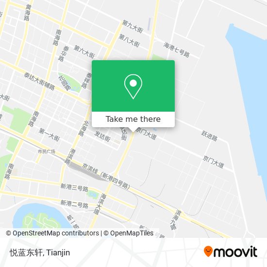 悦蓝东轩 map