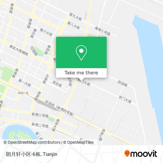 朗月轩小区-6栋 map