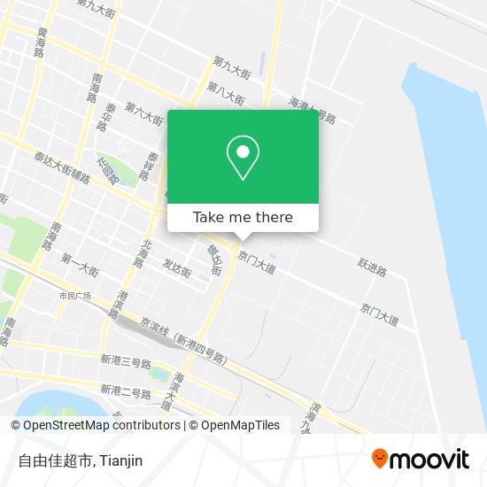 自由佳超市 map