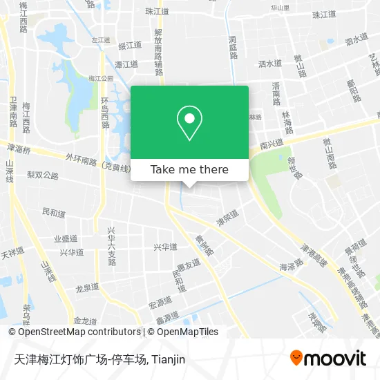 天津梅江灯饰广场-停车场 map
