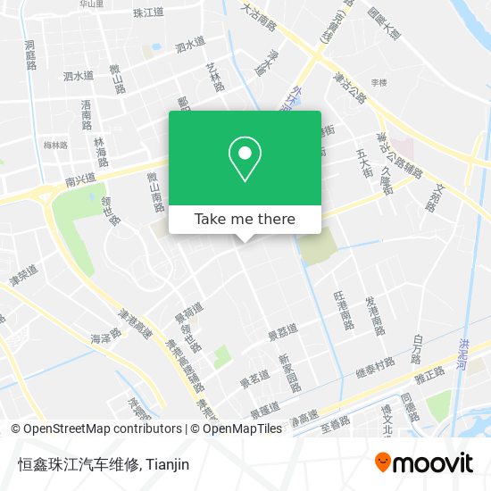 恒鑫珠江汽车维修 map