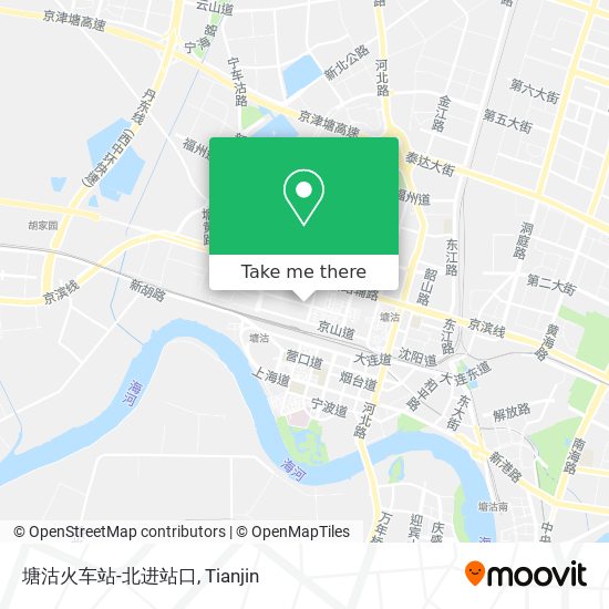塘沽火车站-北进站口 map