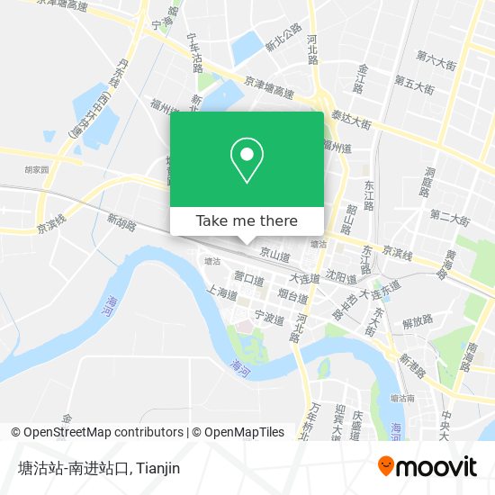 塘沽站-南进站口 map