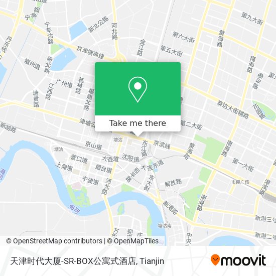 天津时代大厦-SR-BOX公寓式酒店 map