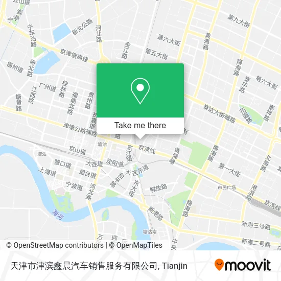天津市津滨鑫晨汽车销售服务有限公司 map