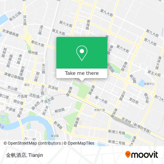 金帆酒店 map