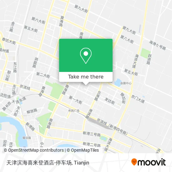 天津滨海喜来登酒店-停车场 map