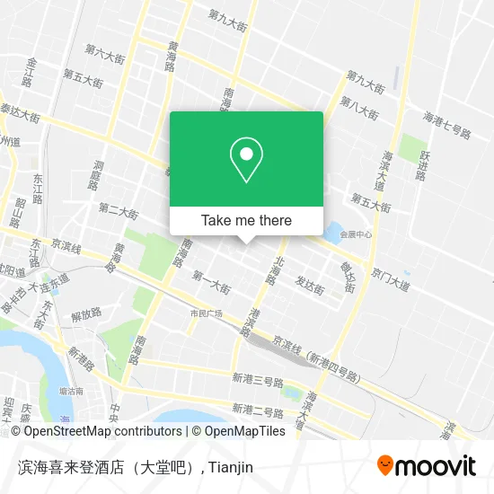 滨海喜来登酒店（大堂吧） map