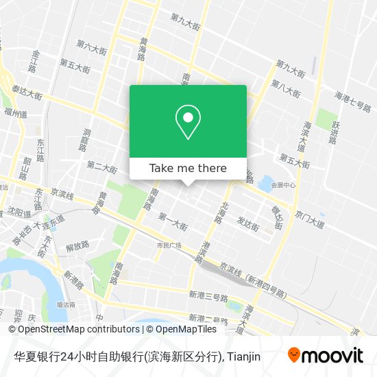 华夏银行24小时自助银行(滨海新区分行) map