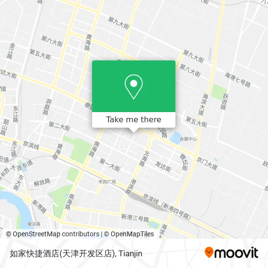 如家快捷酒店(天津开发区店) map