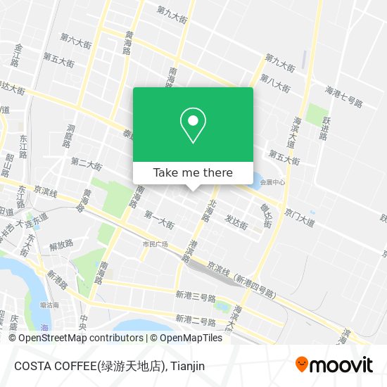 COSTA COFFEE(绿游天地店) map