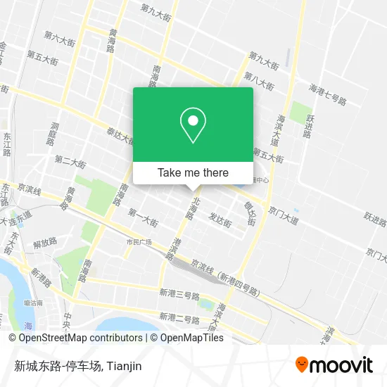 新城东路-停车场 map