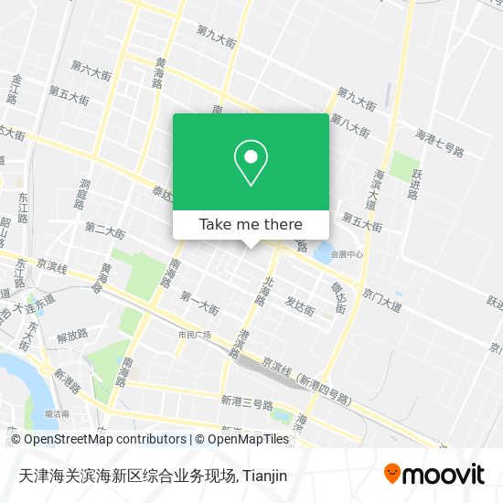 天津海关滨海新区综合业务现场 map